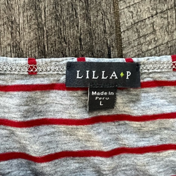 Lilla P large red and gray shirt - Picture 2 of 5